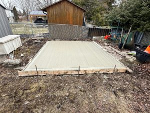 Shed Pad Poured - GTA